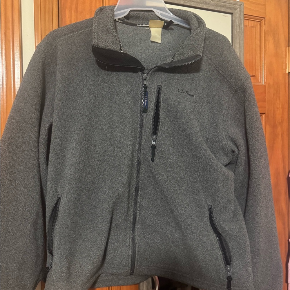L.L. Bean Gray Fleece Jacket